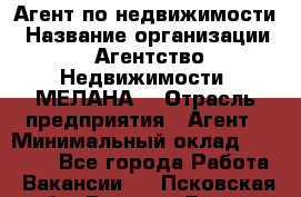 Агент по недвижимости › Название организации ­ Агентство Недвижимости "МЕЛАНА" › Отрасль предприятия ­ Агент › Минимальный оклад ­ 30 000 - Все города Работа » Вакансии   . Псковская обл.,Великие Луки г.